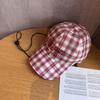 Vintage Japanische Karrierte Baseballkappe Mit Stickerei Für Familienausflüge Sonnenschutz