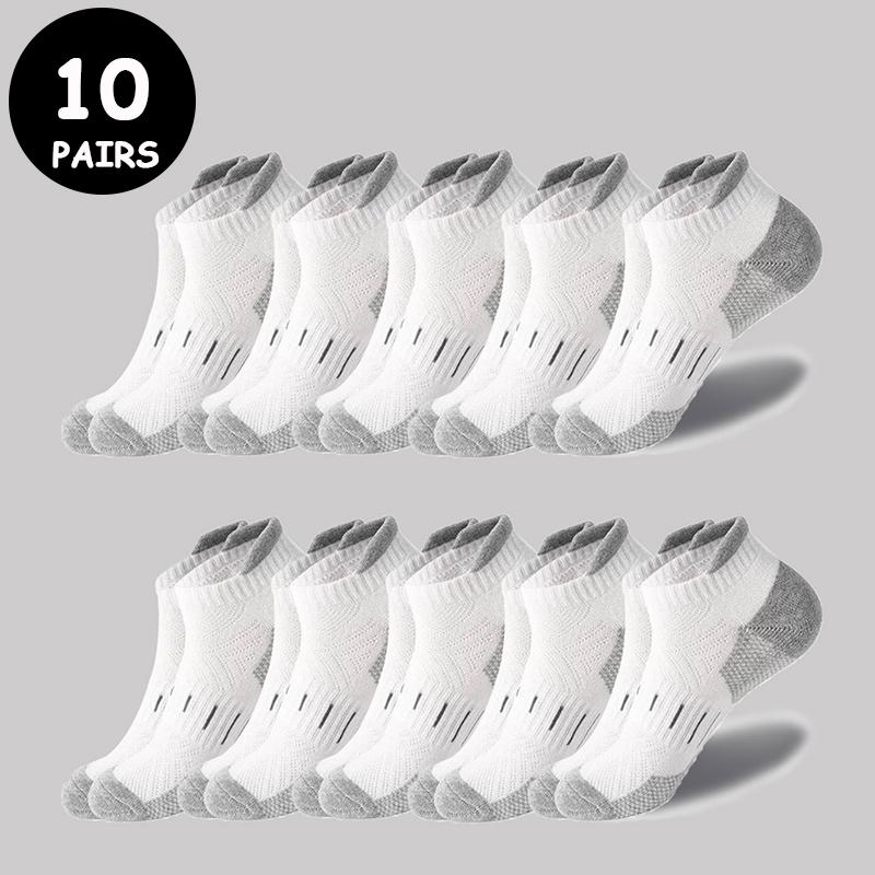 5/10 Pairs/Lot Men's Sport Socks Breathable Outdoor Running buffer Basketball Socks Cotton Training Short Tube Socks For Men