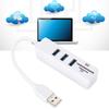 Multi USB 2.0 Hub High Speed Spliter Adapter Ports Multifunktionaler SD TF Kartenleser