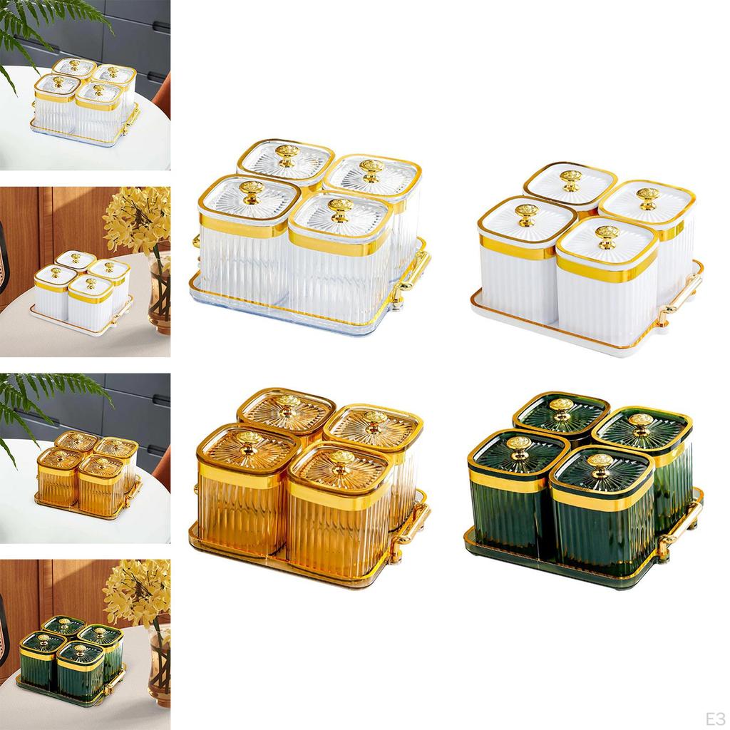 Appetizer Dish with Lid for Candy and Dried Fruit Storage