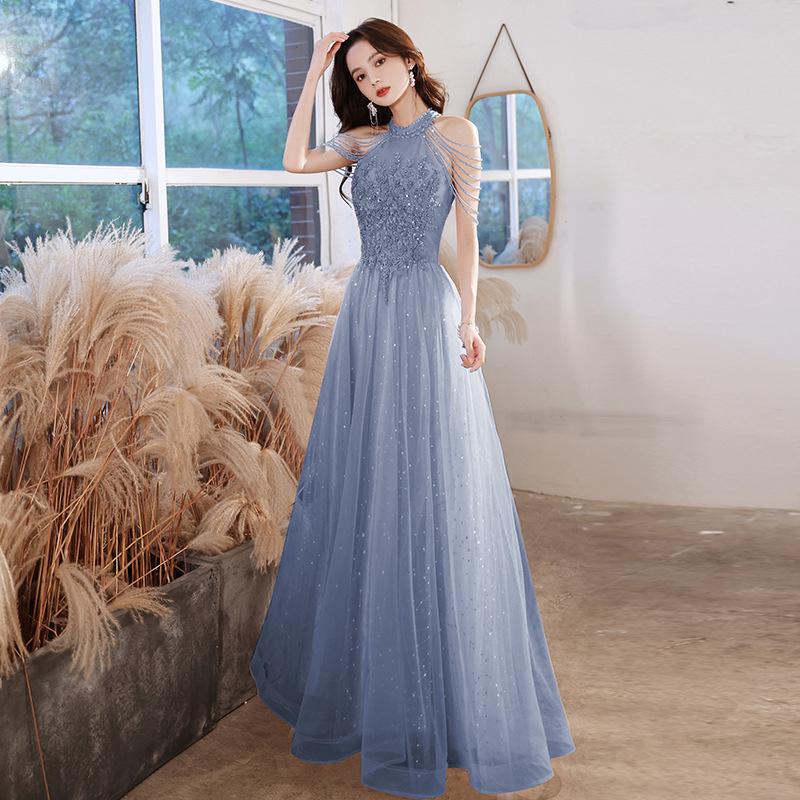 2026 Spring Pink Evening Gown for Women - Socialite, Banquet, Bridesmaid, Engagement, Birthday, Host Dress
