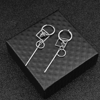 KPOP Punk Drop Earrings Long Tassel Hip-Hop Stainless Steel Korean Jewelry