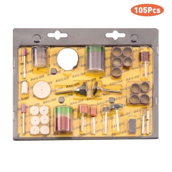 

105Pcs Mini Motor Electric Drill Twist Bit Grinding Polishing Cutter Tools Set