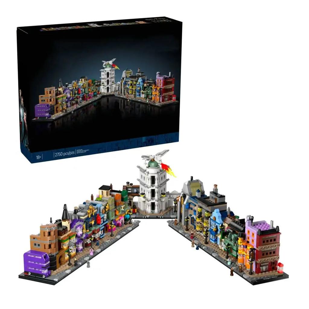 Creative New compatible with Diagon Shop Street View House Model Model Cottage DIY Toys Birthday Toy Gifts and Halloween Gifts