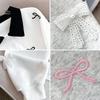 Girls' Autumn Sweatshirt with Bow Collar and Embroidery - Fashionable Academy Style Color Block Top