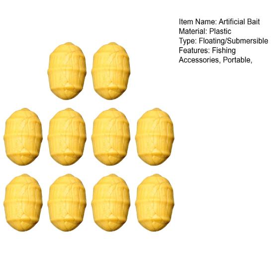 Yousheng 10Pcs Carp Fishing Lure Portable Mini Floating Sinking Ball Bionic Bait Outdoor Lake Pond River Freshwater Fishing Accessories