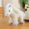 Cute Simulation Pony Doll Plush Toy Little White Horse Zodiac Horse Year Doll Children Accompany Soothing Doll