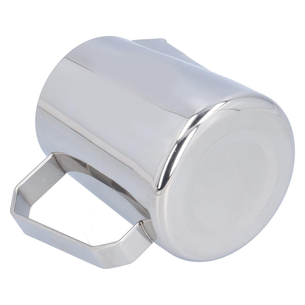 Milk Frothing Pitcher Stainless Steel 600ML Steaming Pitcher for Milk Frother   Arts(600ml;with  : )