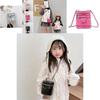 Fashionable Mini Pu Children's Crossbody Bag With Cute Diamond Quilted Design For Kids