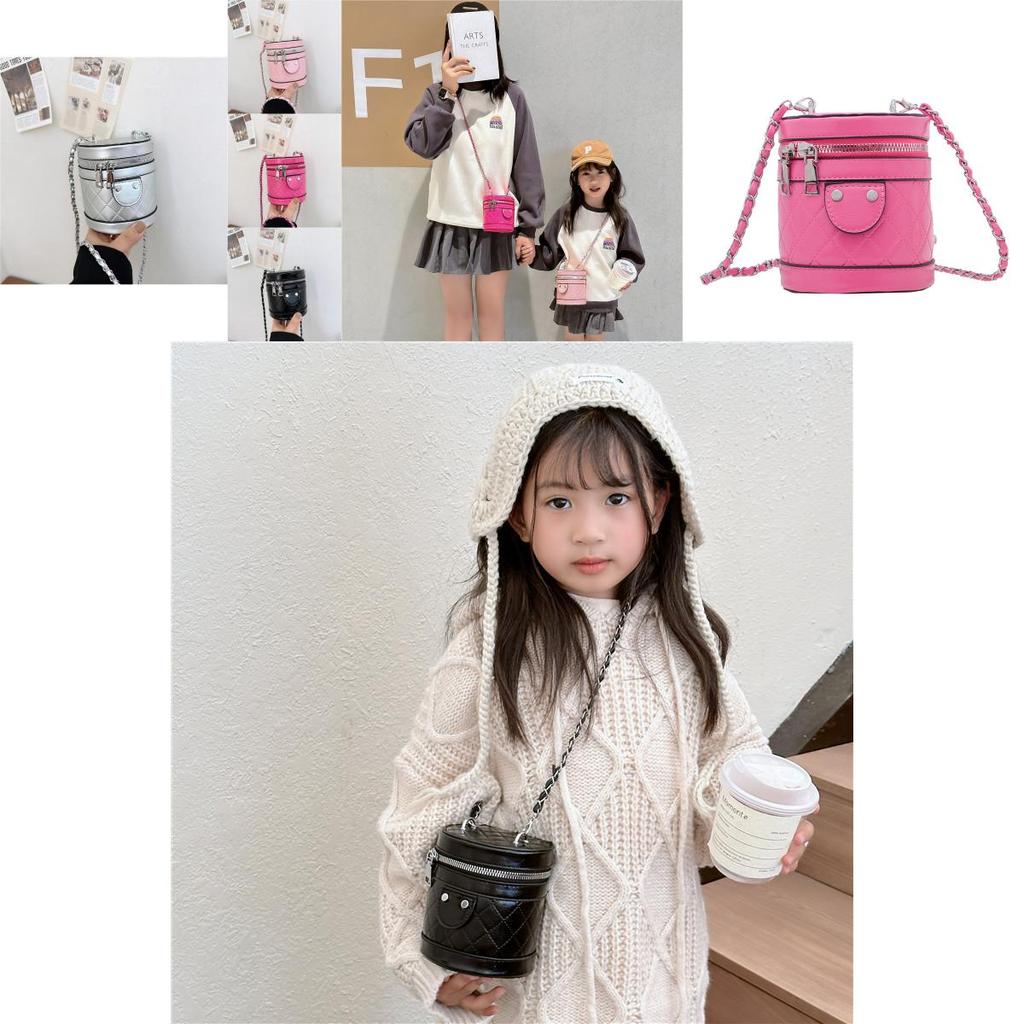Fashionable Mini Pu Children's Crossbody Bag With Cute Diamond Quilted Design For Kids