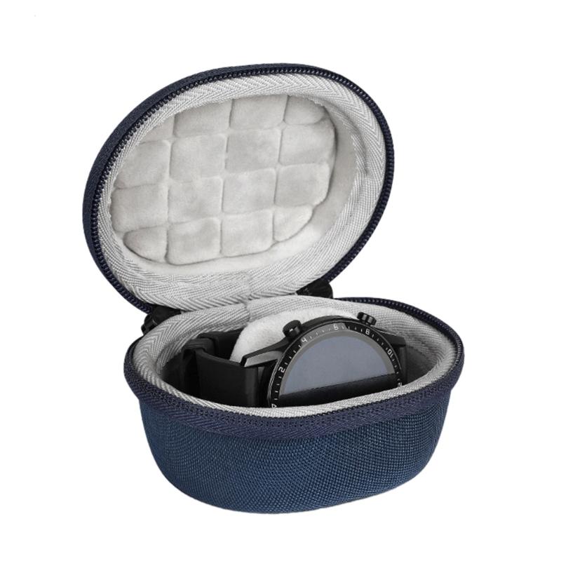 Wasserdichtes Einzeluhrenetui Tragbare Aufbewahrungsbox Organizer Stoßfestes Reißverschlussbehältnis für Smartwatch Armbanduhr