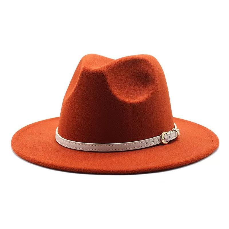 Popular European and American literary and retro woolen top hat men's and women's classic fashion church top hat jazz hat