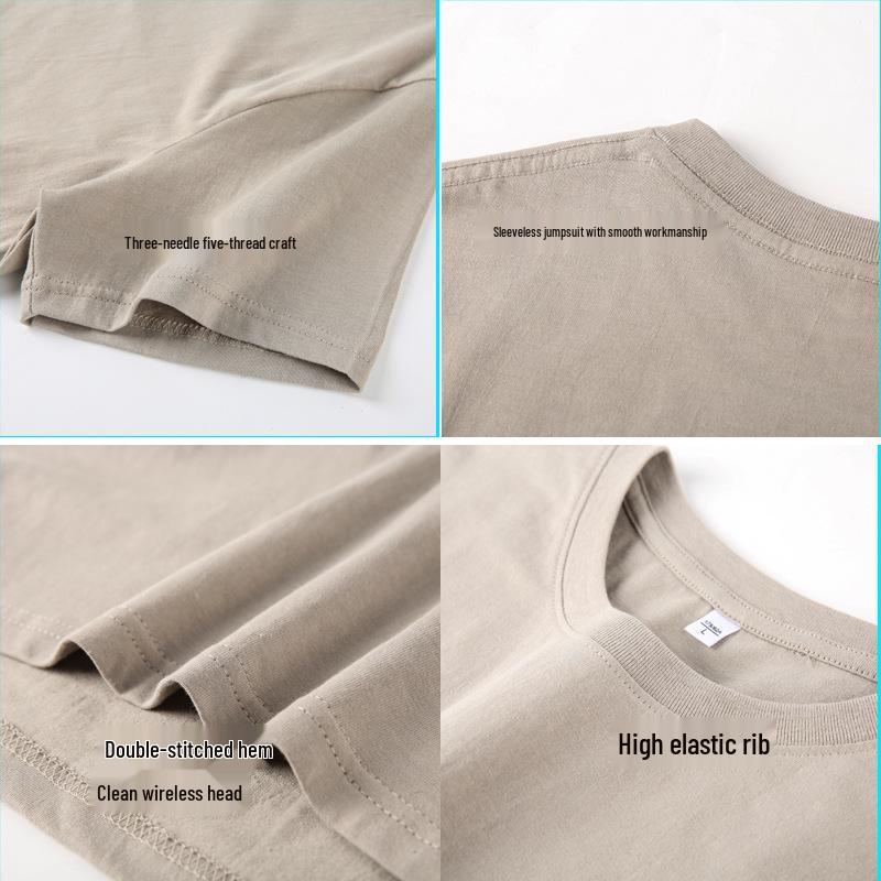 180g Ren Bomull Herr Slim Fit Rundhals Kortärmad T-shirt