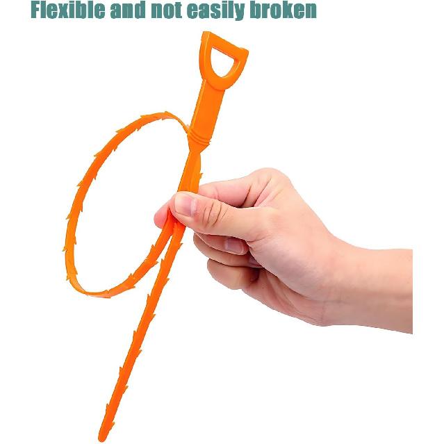 Drain Snake, Drain Clog Remover Tool, 3 Pack Cleaner Hair Remover, Sink Snake for Sewer Kitchen Sink Bathroom Tub Toilet
