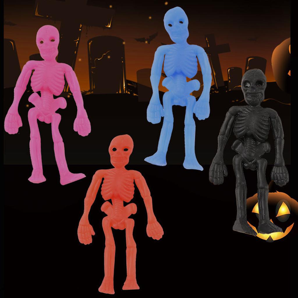 Skeleton Stretch Toy, Soft TPR Rubber Stress-Relief Toy For Kids And Adults(Random Color)