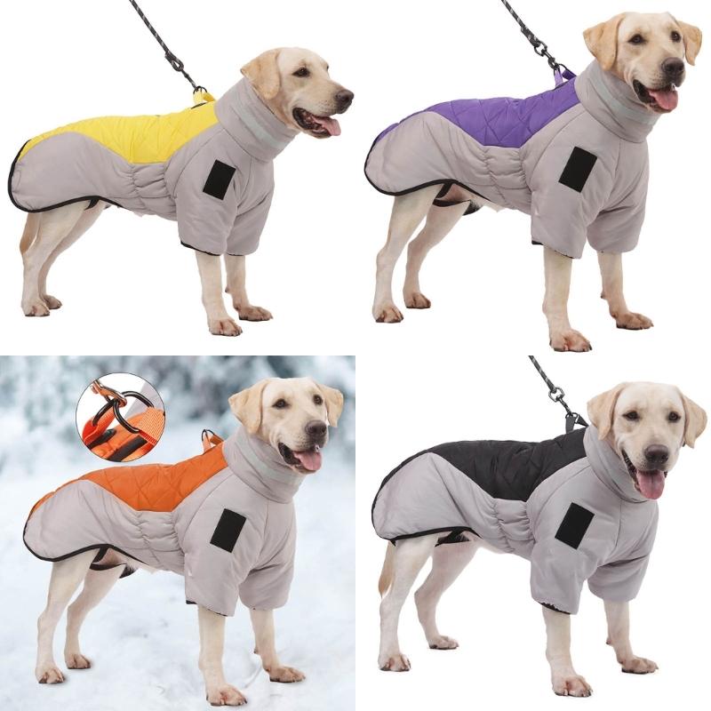 Dog Winter Coat Cosy Reflective Waterproof Dog Vest Warm Dog Clothes for Cold Weather for Medium and Large Dog