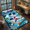Cute Mickey Minnie Mouse Polka Dot Rug Carpet Large Area Rug Non Slip Washable Floor Mat Gamer Room Bedroom Home Decor