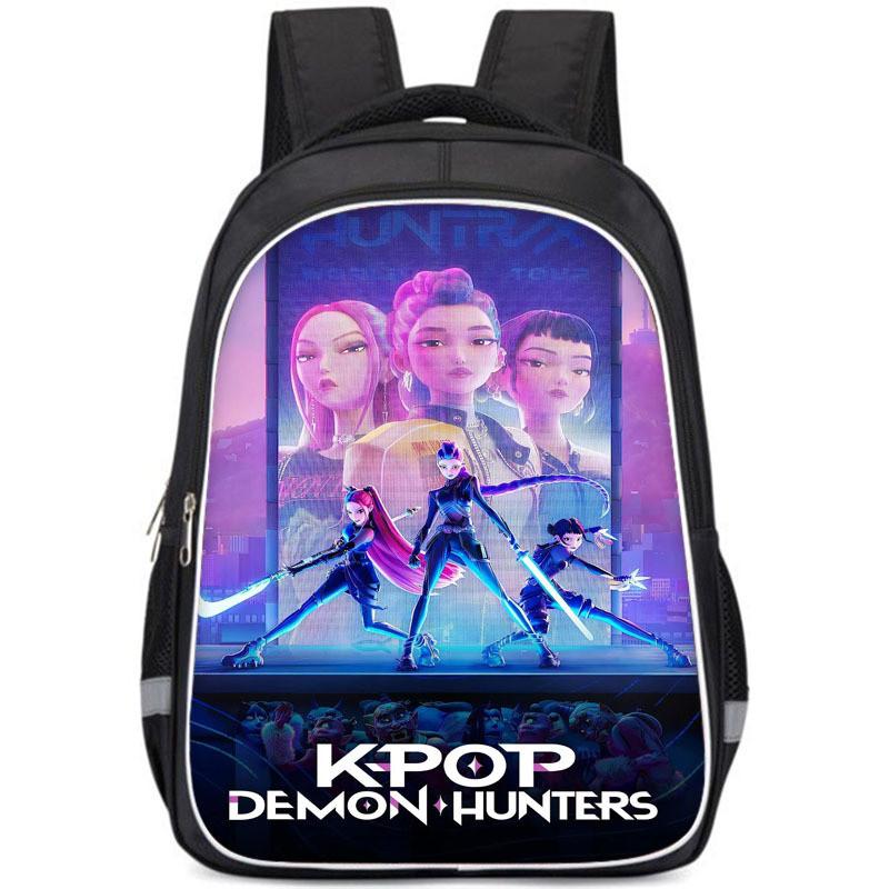Kpop Demon Hunters Childrens Backpack With Breathable Oxford Fabric For School Use