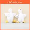 Plush White Goose Hanging Toy With Pp Cotton Fill For Kids Backpack Decor