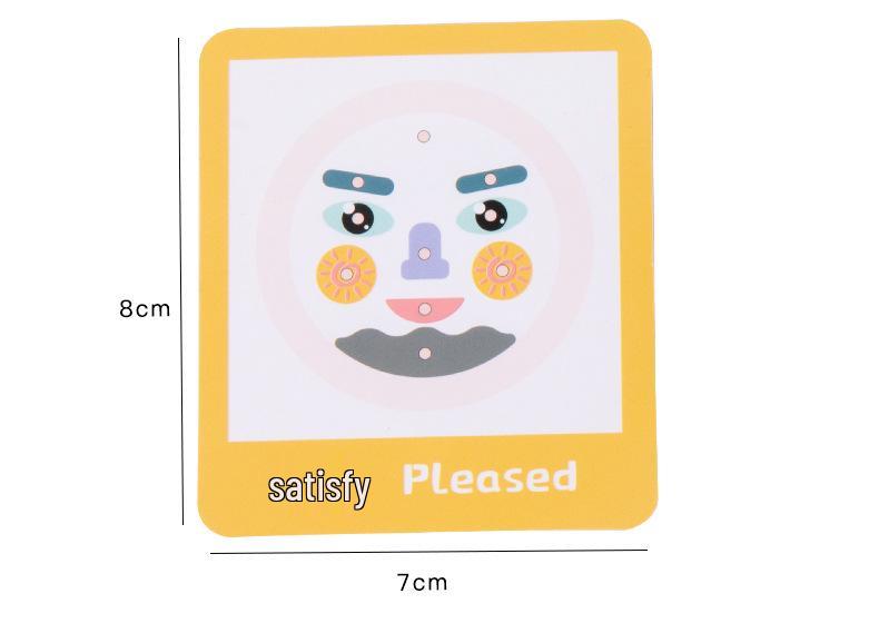 Wooden Children's Facial Expression Puzzle Game
