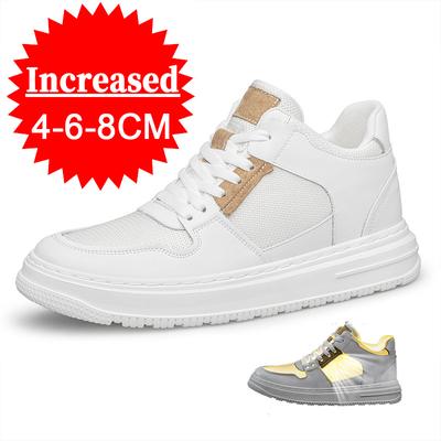Nuove Scarpe Elevatrici da Uomo Scarpe per Aumentare l'Altezza per Uomo 8cm Scarpe Sportive Casual Scarpe Elevatrici Interne Invisibili Taglie Forti 37-47