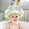 Bonnet de Lavage pour Bébé Imperméable Chapeau de Bain Bord en Silicone Sans BPA Qualité Alimentaire Bandeau Réglable Protection Douce pour Yeux Oreilles pour Bébés Jeunes Enfants Douche Douce