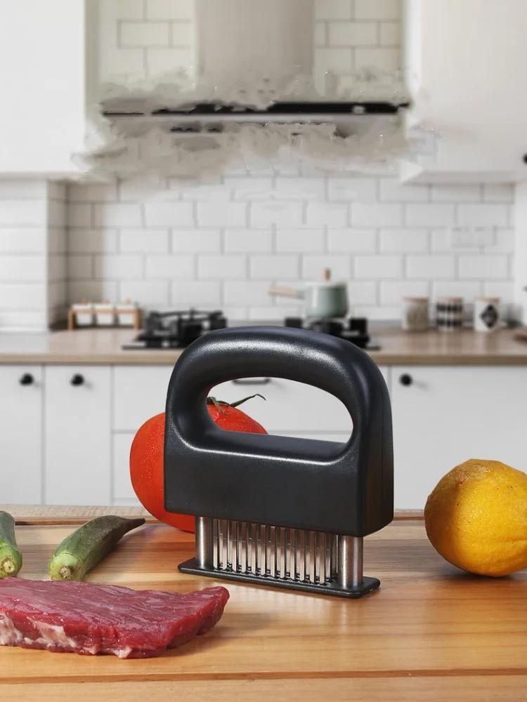 Meat Tenderizer with Stainless Steel Ultra Sharp Needle Blades Kitchen Cooking Tool Best for Tenderizing BBQ Marinade Accessorie