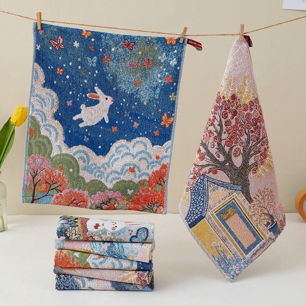 High Quality 34x40cm Large Hand Towel Quick Dry 4 Layer Cotton Gauze Kitchen Towel Decorative Tea Towel Home Restaurant