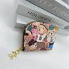 Little Bear Short Half Circle Wallet Card Bag Multi Functional Zero Wallet Female Card Holder Zipper Wallet