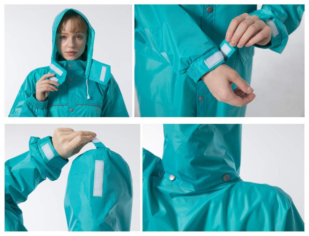 JYZ Long Rain Plus Cycling Rain Gear for Men and Wide Fully High Perfect for Heavy Rain and Rainy Includes Storage Perfect for Commuting to Work or