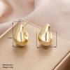 Teardrop Bean Earrings: Minimalist and Stylish European/American Studs
