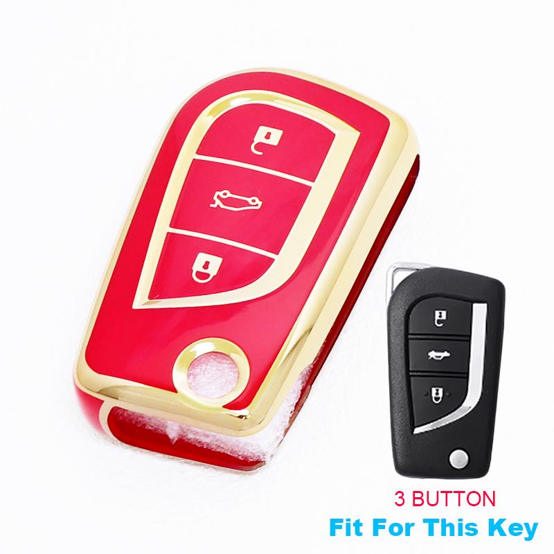 2/3/4 Buttons for Toyota Auris Corolla Reiz Avensis Verso Yaris Aygo Rav4 Scion TC IM TPU Car Key Case Cover Remote Shell Fob