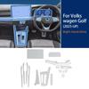 For Volkswagen VW Golf  2025 Car Interior Center Console Transparent TPU Protective Film Anti-scratch Sticker