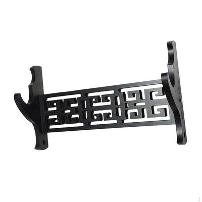 Samurai Sword Holder Wall Mount Chinese Flute Rack Wood Density Board for House Warming Present