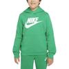 Mikina Club FLEECE s podšívkou, přes hlavu, s kapucí, zelená, pro teenagery CJ7861-324