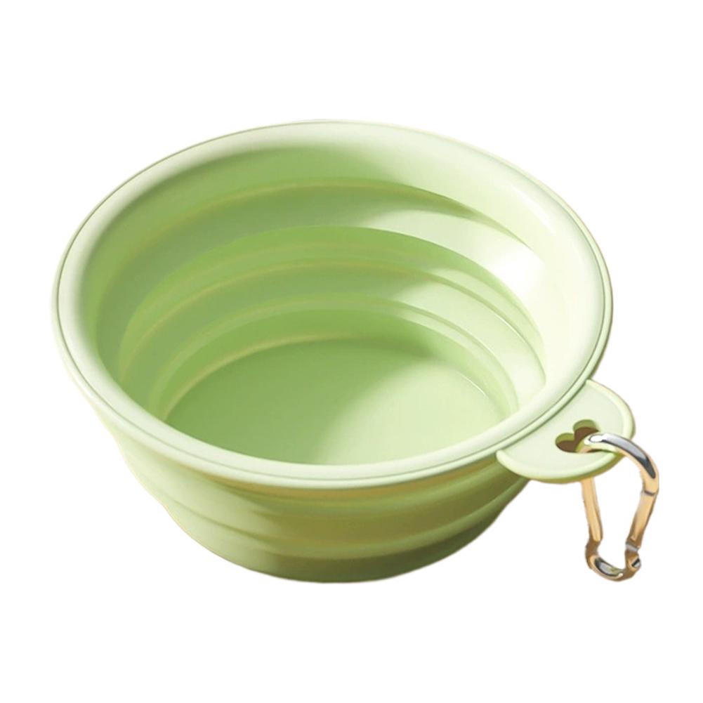 350ml/1000ml Collapsible Dog Bowl Outdoor Travel Pet Drinking Bowl for Dog Cats Folding Silicone Bowl Puppy Food Container