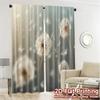2pcs   2D FLAT PRINTING Curtains (Without Rod) Dandelion Dreams Modern Window Curtain 100% Polyester Curtains Decorations For