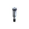 TPMS Sensor Repair Kit - 52936D4100 - Silver Aluminum Valve - 4 Pieces - Steel/Alloy Wheels