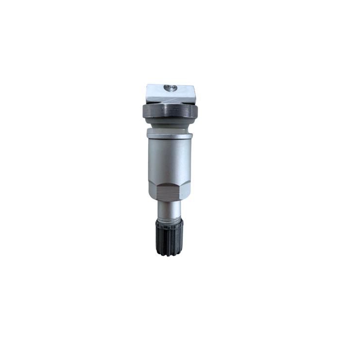 TPMS Sensor Repair Kit - 52936D4100 - Silver Aluminum Valve - 4 Pieces - Steel/Alloy Wheels