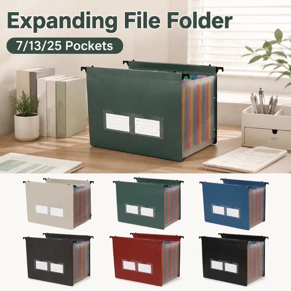 Waterproof Test Paper Storage Bag Dustproof Accordion File Folder School Office Supplies
