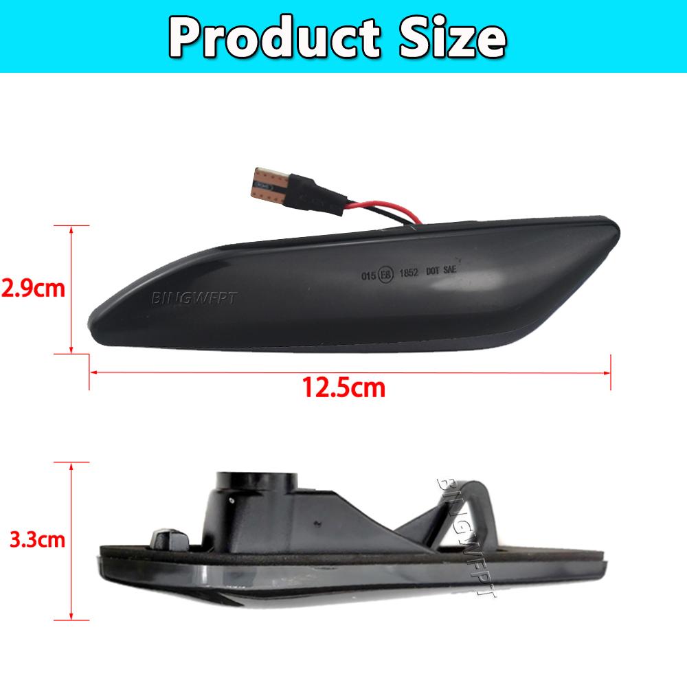 LED Dynamic Blinker Side Marker Turn Signal Lights Lamp Accessories For Alfa Romeo 147 156 Fiat Egea Tipo Lancia Delta Ypsilon 3