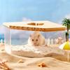 Hamster Bathroom House Sand Bath Box Made of Acrylic and Fully Transparent Toilet Dual-use Bathtub Sand Urine Basin Hamster Bath
