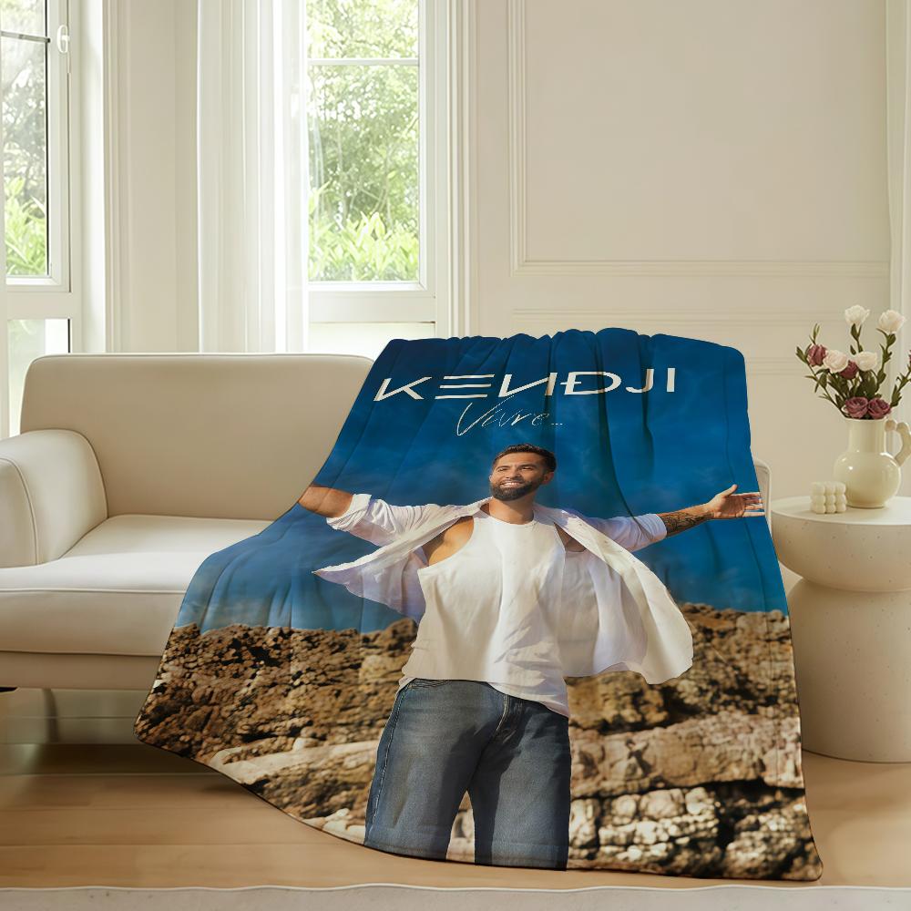 French singer Kendji Girac Blanket For Sofa Office Bed Plane Travel Sleep Read Relax Camping Soft And Warm