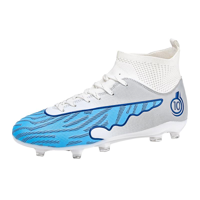 Mens Football Shoes Long Spikes Five-a-side Soccer Shoes Outdoor Sports Field Training Grass Cleats Soccer Shoes for Men