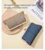 Premium Leather Long Clutch Wallet with Clasp - Large Capacity, Minimalist Design