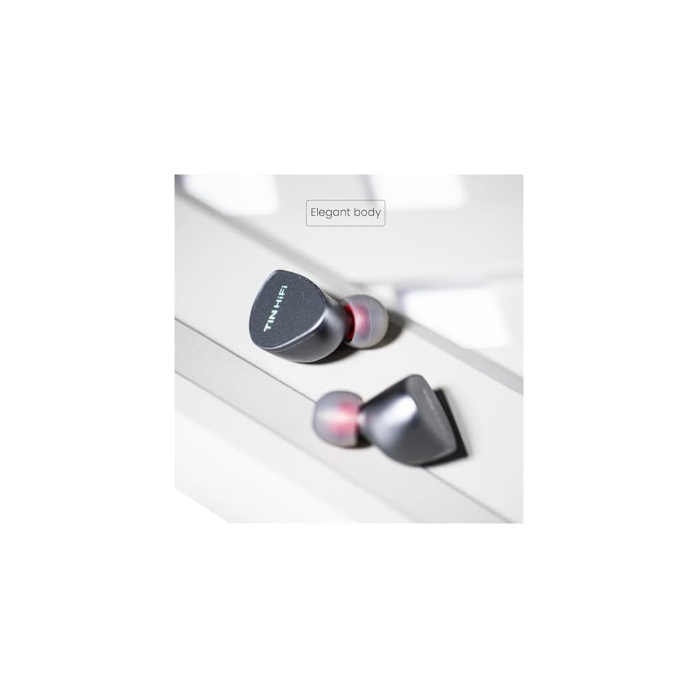TINHIFI DUDU Wired Earphones Planar Driver Design 0.78mm 2PIN Detachable Cable for HiFi Music Gaming Monitor Gray