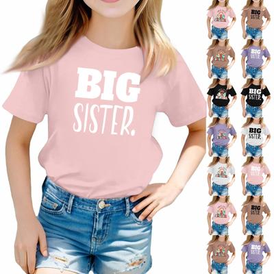 Toddler Girl Boy T-Shirts Kids Top Boys And Girls Printed Short Sleeved T-shirt