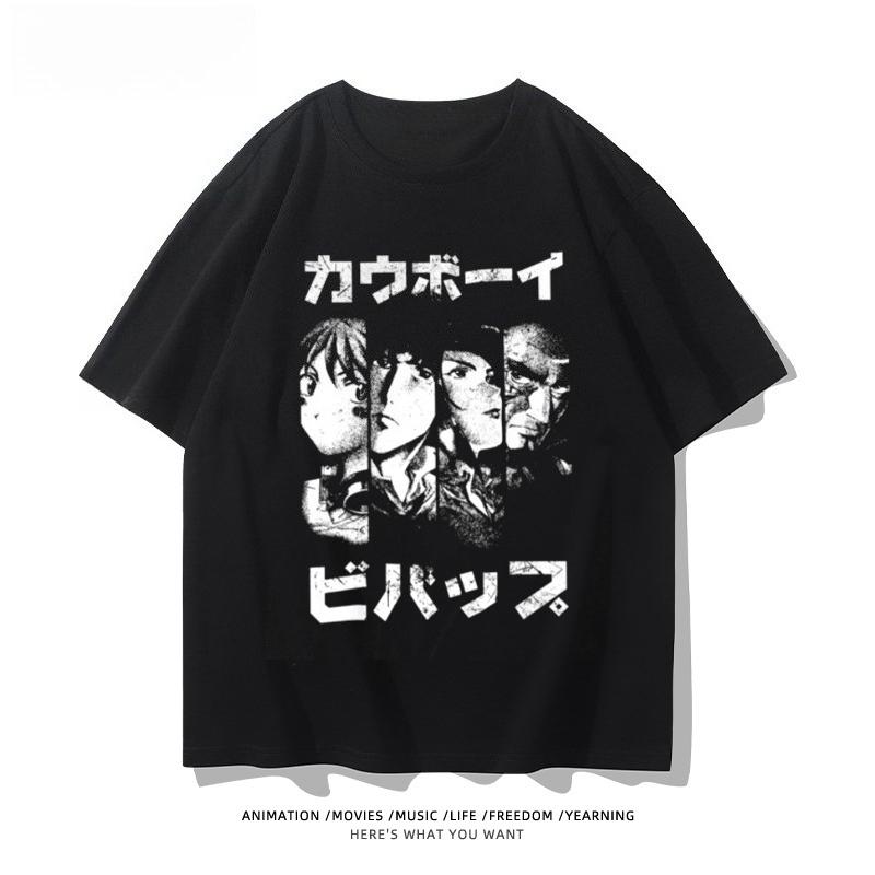 Attack On Titan Animation Derivatives Wings of Liberty Printed Short Sleeve T-shirt Women's Fashion Loose Cotton Unisex Top