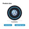 OPQ1 For Volkswagen VW Car Coasters Water Cup Slots Non-Slip Mat Waterproof Drink Pad Scirocco Passat Polo B5 B6 B7 CC Tiguan Sharan