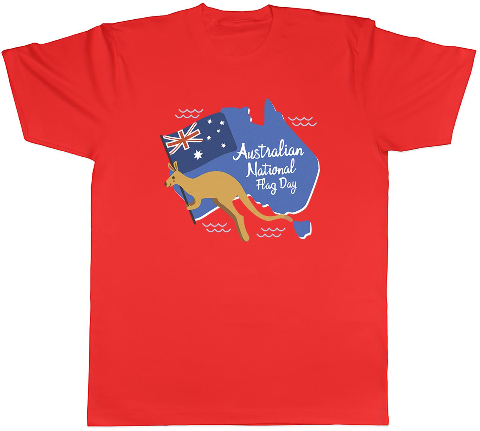Kangaroo Australia Unisexs TShirt Australian National Flag Day Tee Gift S